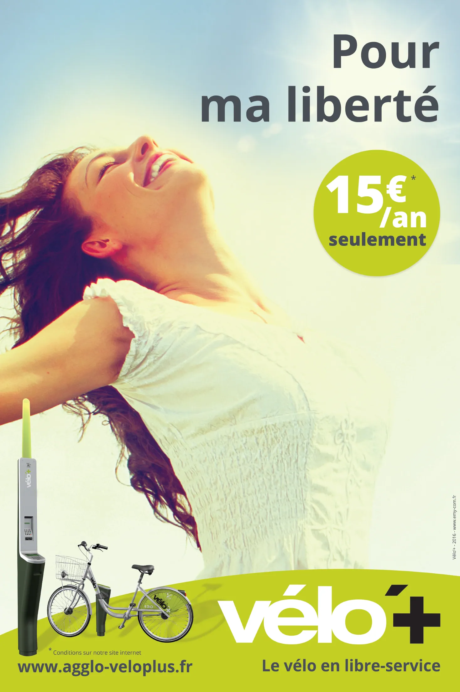Affiche « Pour ma liberté » VÉLO+