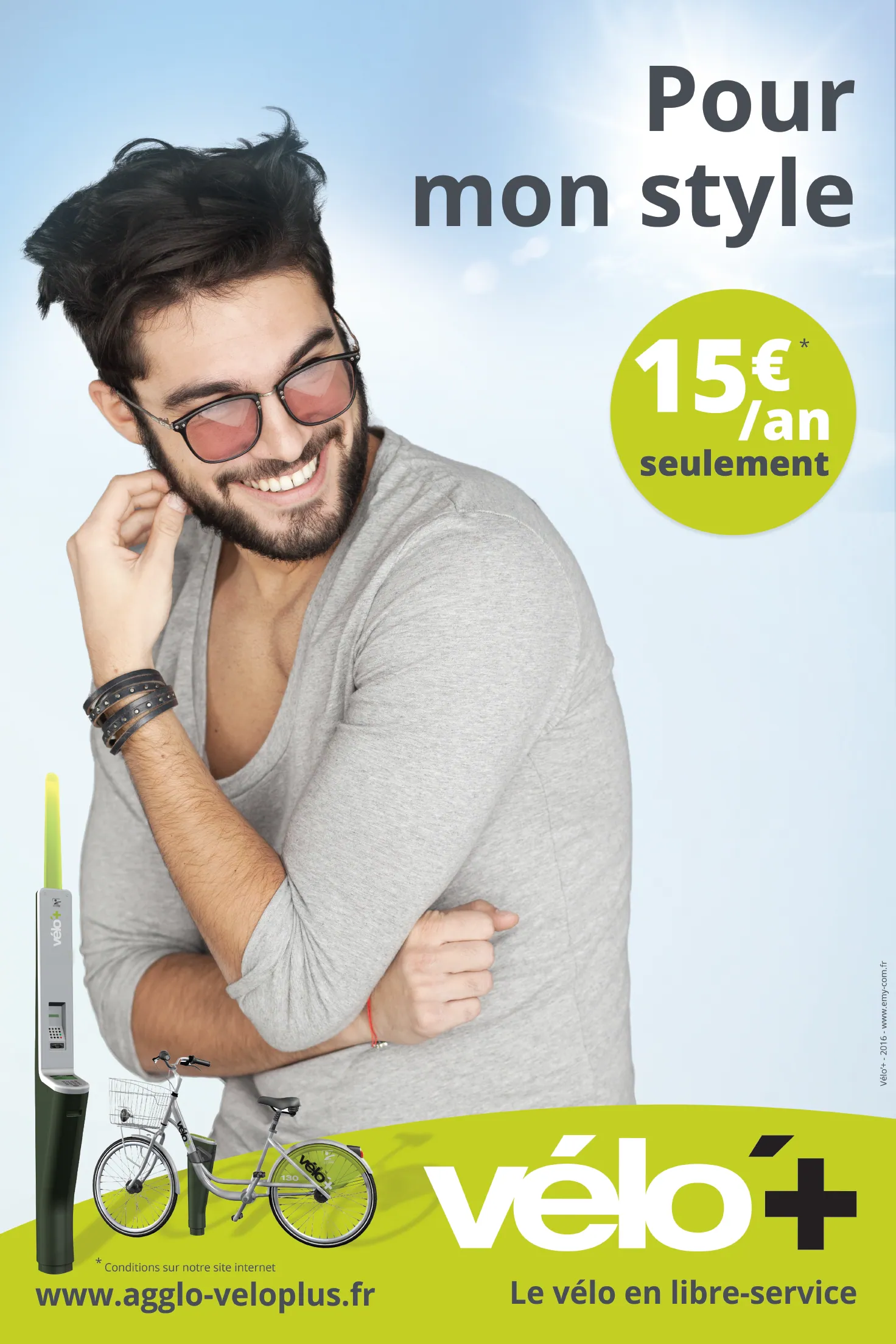 Affiche « Pour mon style » VÉLO+