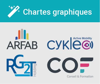 Chartes graphiques — réalisations Emy Communication