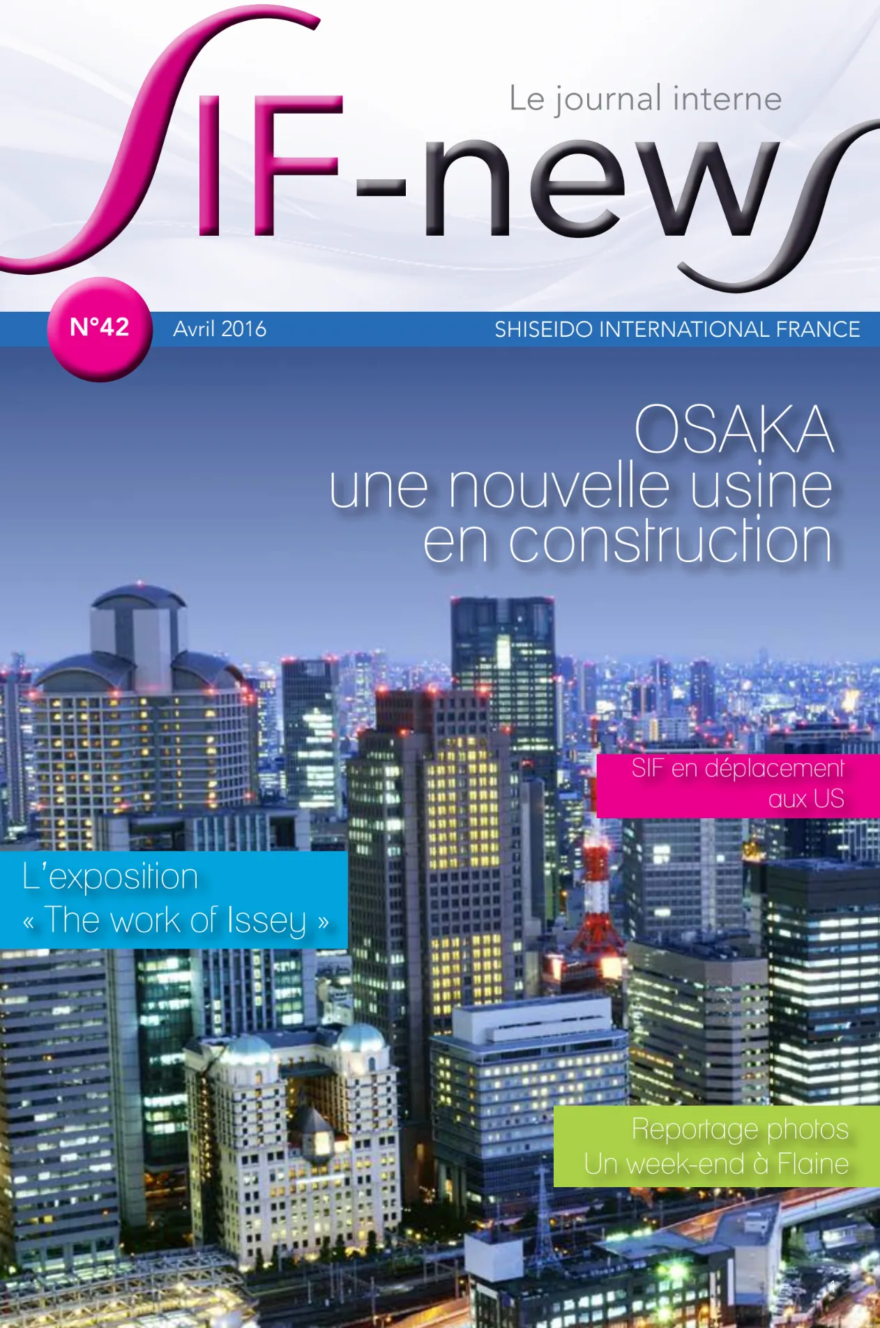 Journal interne SIF News Shiseido