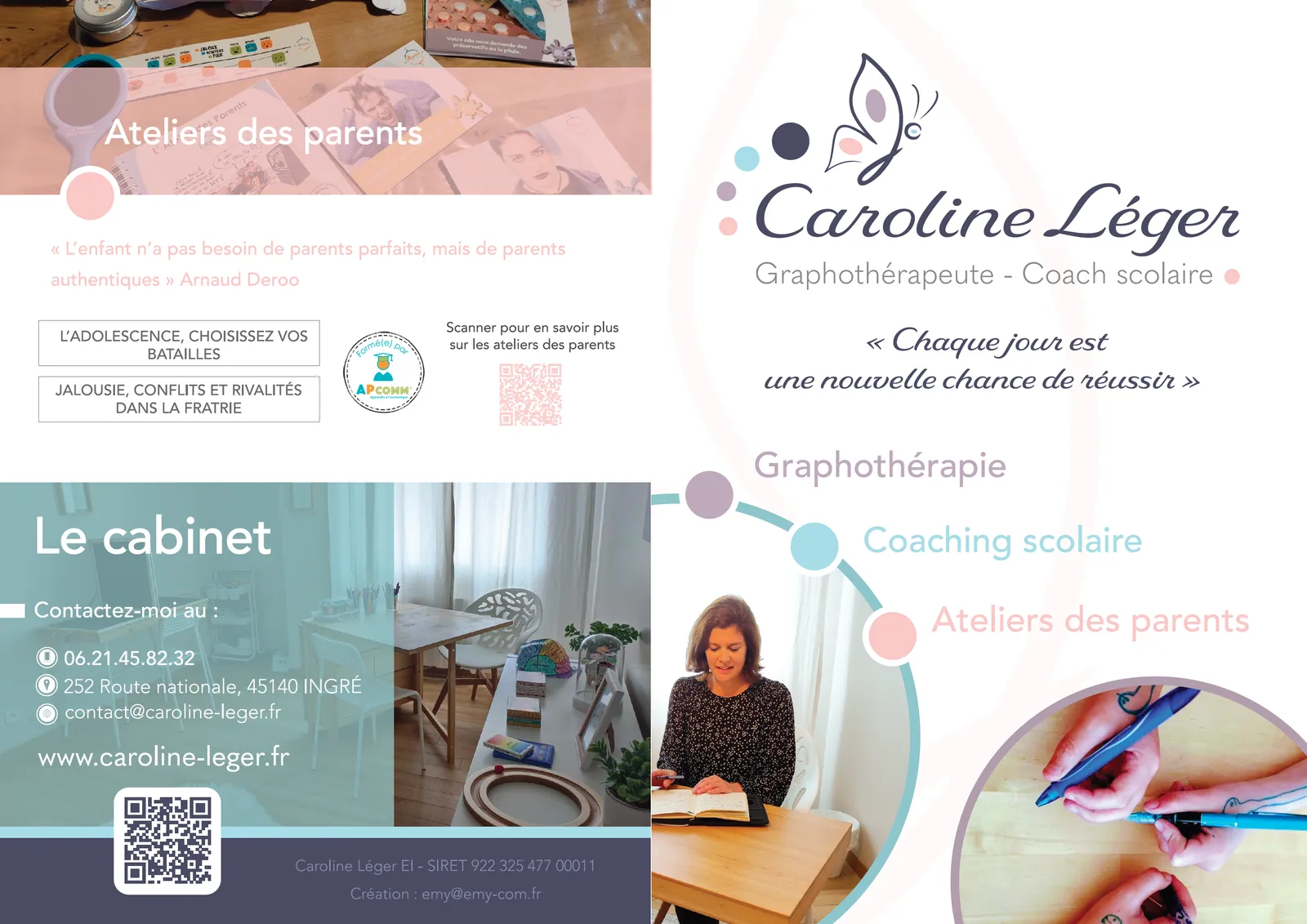 Plaquette Caroline Leger