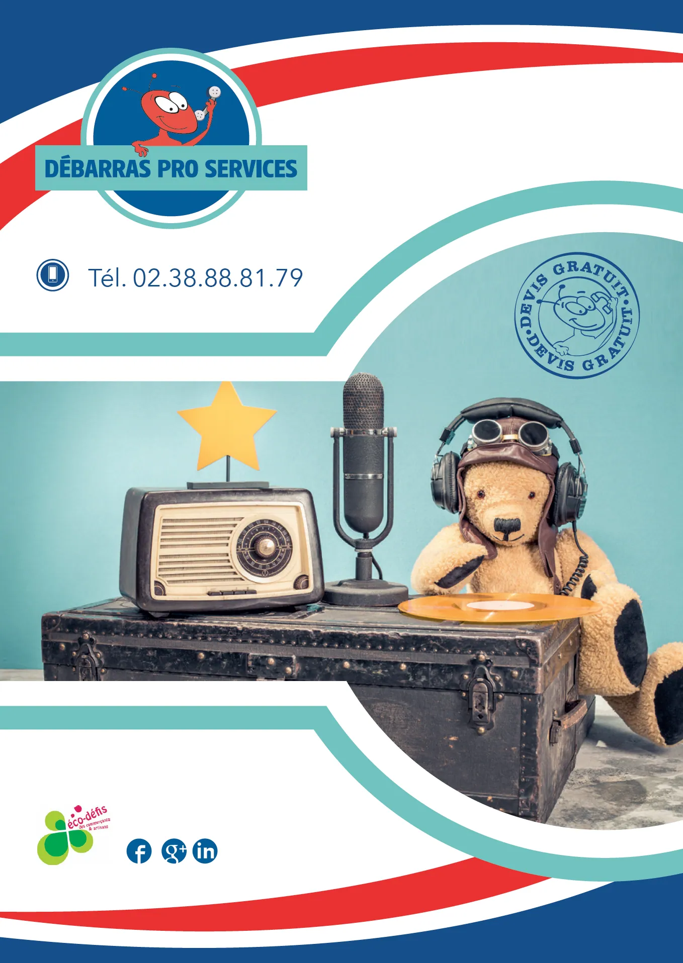 Plaquette Débarras Pro Services — couverture